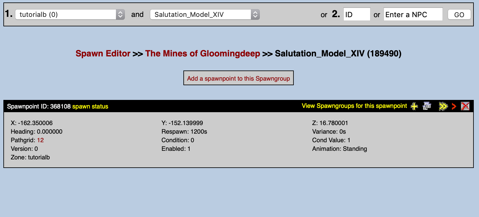 Review your Spawnpoint settings