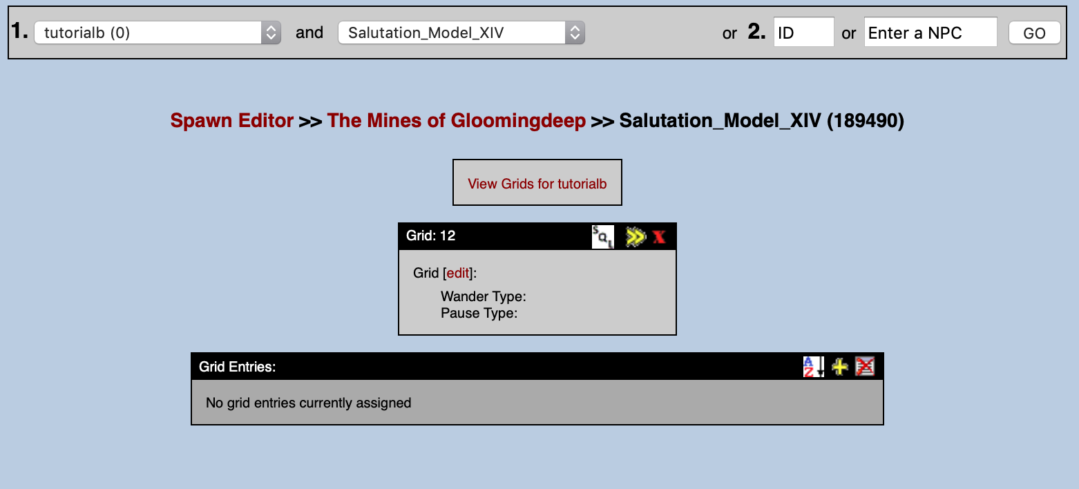A blank pathing Grid